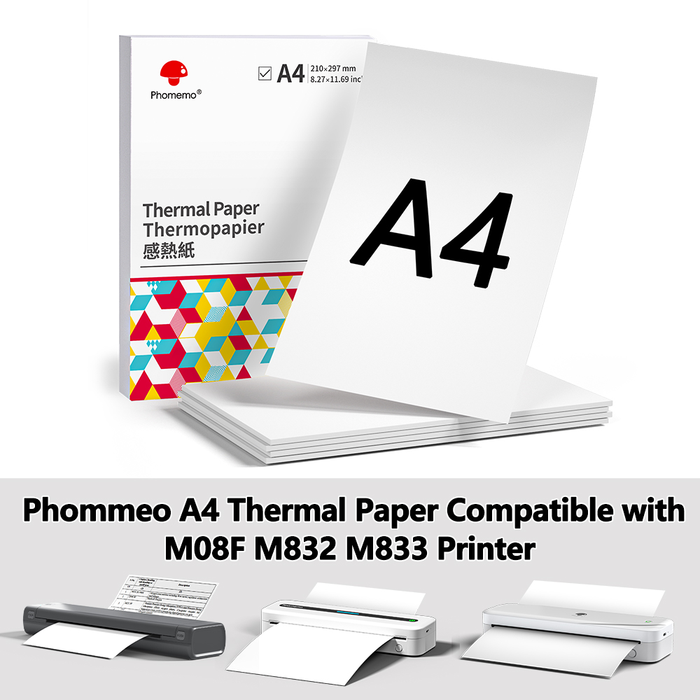 Commercial Label Printing Machine - ورق طابعة حرارية محمولة Phomemo ،
