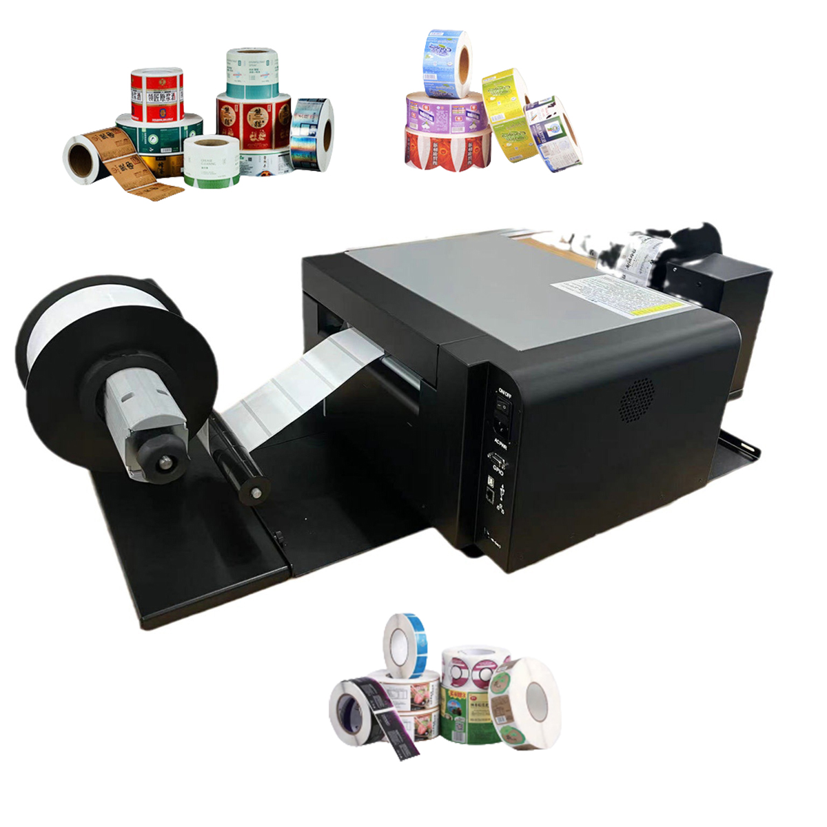 Commercial Digital Printing Machine - طابعة ملصقات رقمية ملونة بنظام رول