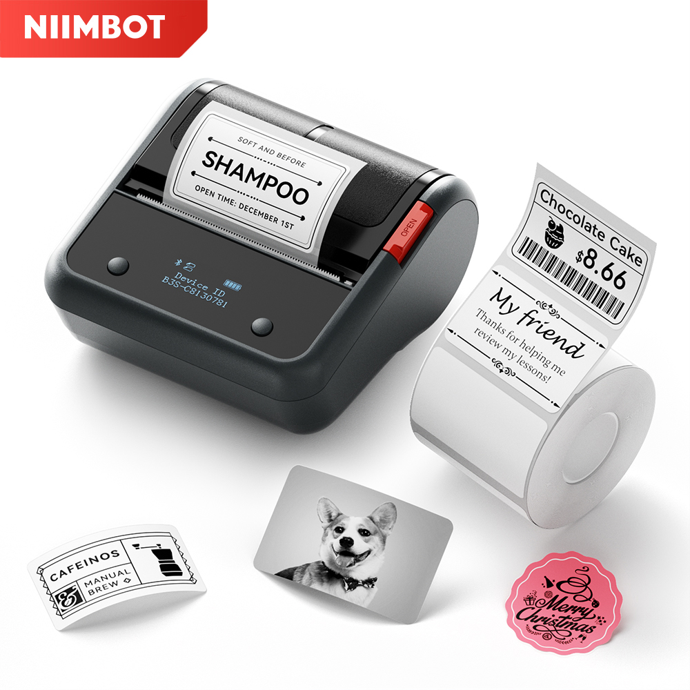 Commercial Label Printing Machine - Niimbot B3S طابعة ملصقات لاسلكية 3