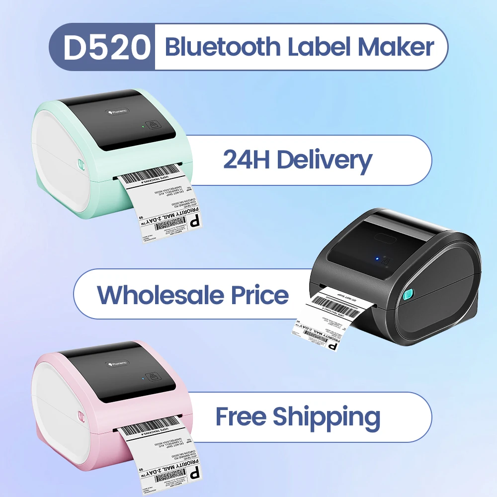 طابعة شحن بلوتوث لاسلكية Phome - مراجعة Commercial Label Printing Machine وسعره