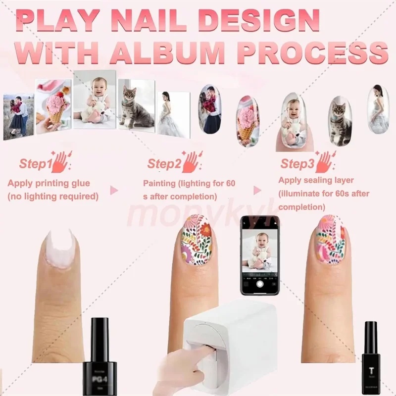 طقم طابعة أظافر O2nails - طابع - مراجعة Commercial Digital Printing Machine وسعره