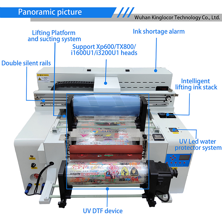 عالية الجودة 6050 نموذج UV DTF - مراجعة Commercial Print Model وسعره